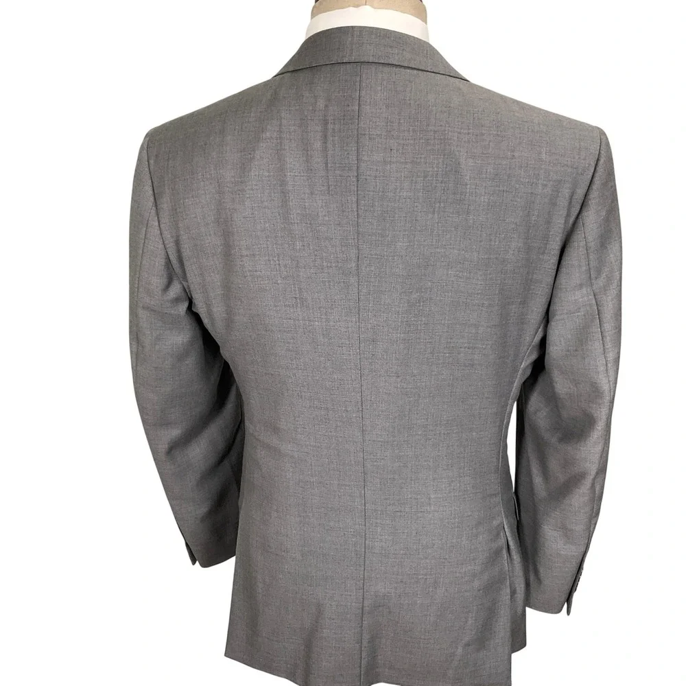 Jos A Bank 1905 Suit Mens 40R 33W Light Gray 2-Button Bespoke Corporate Groom